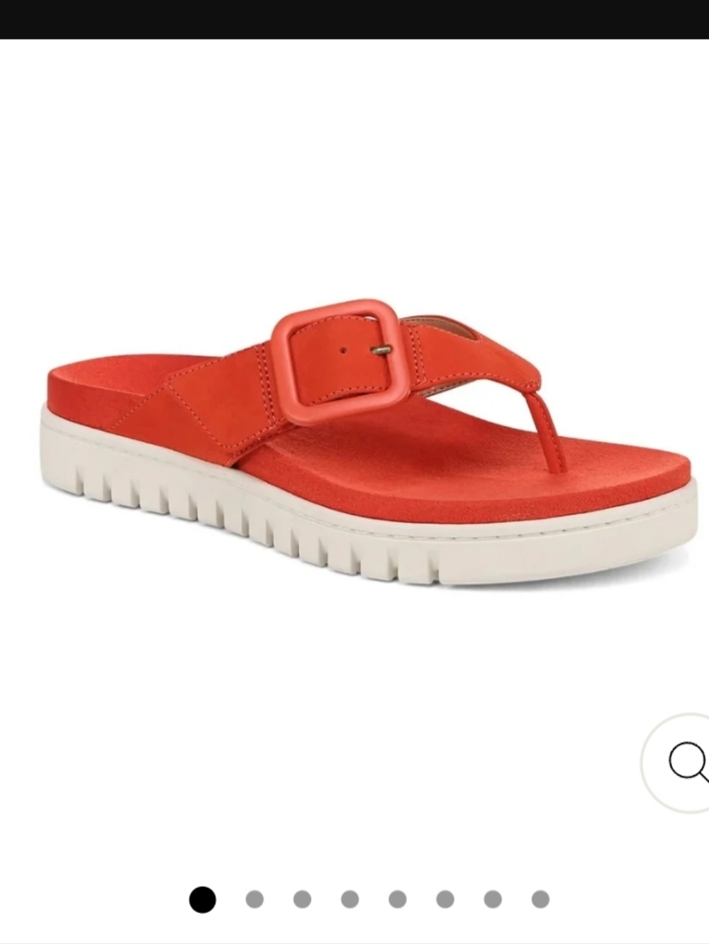 VionicVionic Women's Uptown Marin Toe Post Sandal Cherry Tomato Nubuck